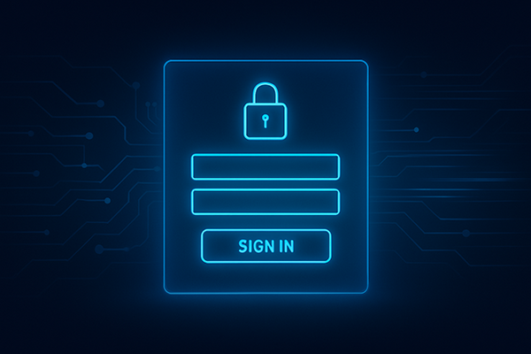 Minimalistinis prietaisų skydelis nušvinta